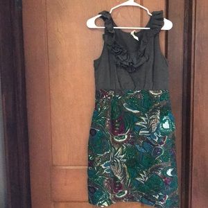 Anthropologie Maeve Seaside Fields Paisley Dress